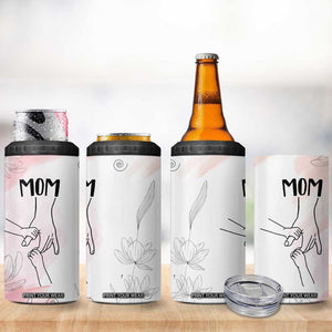 Gift for Mom of 2 Children 4 in 1 Can Cooler Tumbler Mama Holding Hands Mothers Day Gift TB10 Print Your Wear