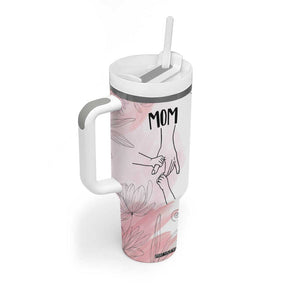 Gift for Mom of 2 Children Tumbler With Handle Mama Holding Hands Mothers Day Gift TB10 Print Your Wear