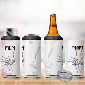 Gift for Mom of 3 Childrens 4 in 1 Can Cooler Tumbler Mama Holding Hands Mothers Day Gift TB10 Print Your Wear