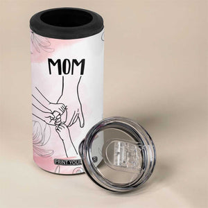 Gift for Mom of 3 Childrens 4 in 1 Can Cooler Tumbler Mama Holding Hands Mothers Day Gift TB10 Print Your Wear