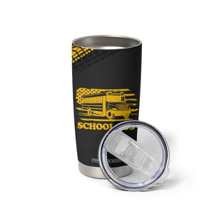 School Bus Driver Appreciation Tumbler Cup Funny Nutrition Facts American USA Flag TB10 Print Your Wear