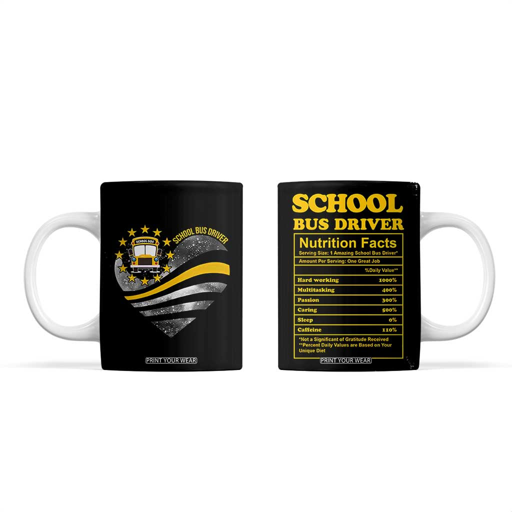 School Bus Driver Gifts Coffee Mug Bus Driver Christmas Appreciation Gift TB10 Black Print Your Wear