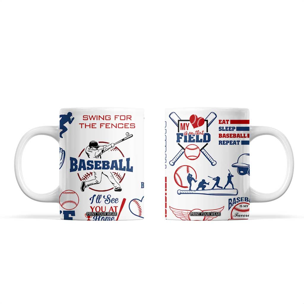 Baseball Players Coffee Mug Sports Lovers Coaches Gifts TB10 White Print Your Wear