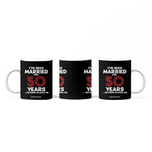 Couples 50 Years Married Coffee Mug Funny 50th Wedding Anniversary Gifts For Him Her TB10 Print Your Wear