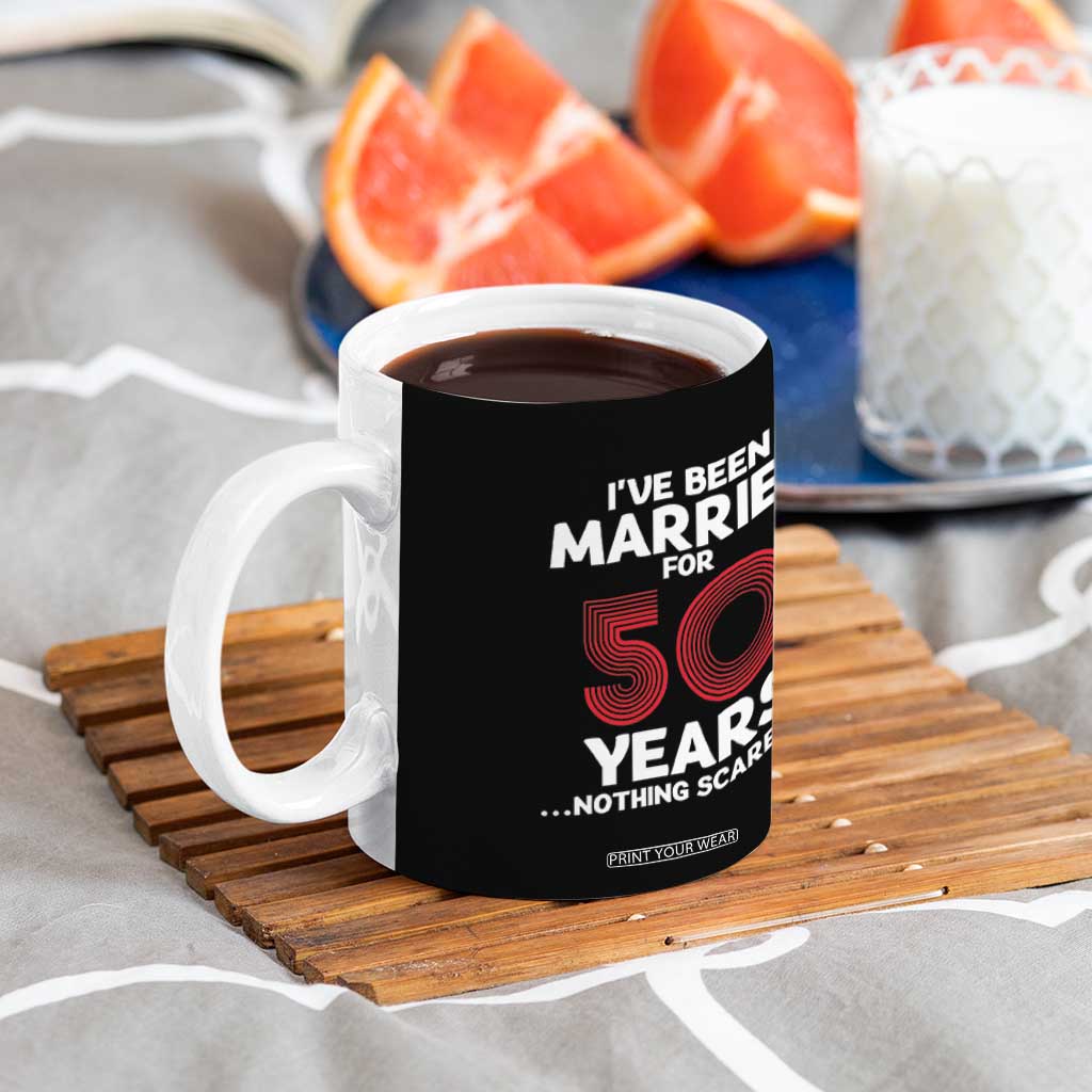 Couples 50 Years Married Coffee Mug Funny 50th Wedding Anniversary Gifts For Him Her TB10 Print Your Wear
