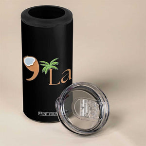 Harris 2024 Funny Coconut Tree 4 in 1 Can Cooler Tumbler Comma La Presidential Election TB10 Print Your Wear