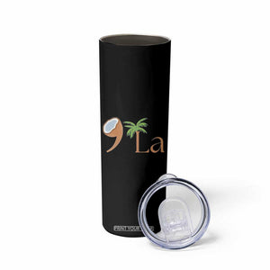 Harris 2024 Funny Coconut Tree Skinny Tumbler Comma La Presidential Election TB10 Print Your Wear