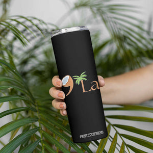 Harris 2024 Funny Coconut Tree Skinny Tumbler Comma La Presidential Election TB10 Print Your Wear