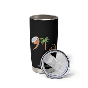 Harris 2024 Funny Coconut Tree Tumbler Cup Comma La Presidential Election TB10 Print Your Wear