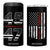 Trump 2024 4 in 1 Can Cooler Tumbler President 45 47 American Flag Black TB10 One Size: 16 oz Black Print Your Wear