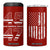 Trump 2024 4 in 1 Can Cooler Tumbler President 45 47 American Flag Red TB10 One Size: 16 oz Red Print Your Wear