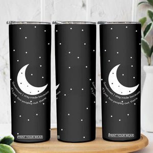 Funny Introvert Skinny Tumbler Sometimes I Stay Inside Because It's Just Too Peopley Out There, Funny Saying Joke Gifts for Anti-social People TB10 Print Your Wear