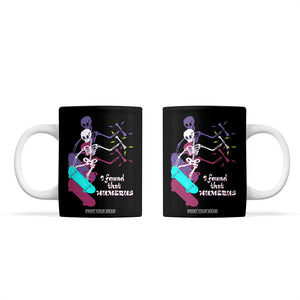 Funny Bones Anatomy Coffee Mug I Found That Humerus Pun Fun Humerous Skeleton Skateboard TB10 Black Print Your Wear