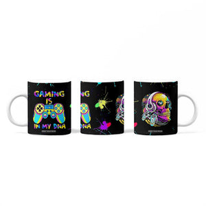 Gaming Gifts Coffee Mug Gamer Video Game Controller Colorful Graffiti Skeleton TB10 Print Your Wear