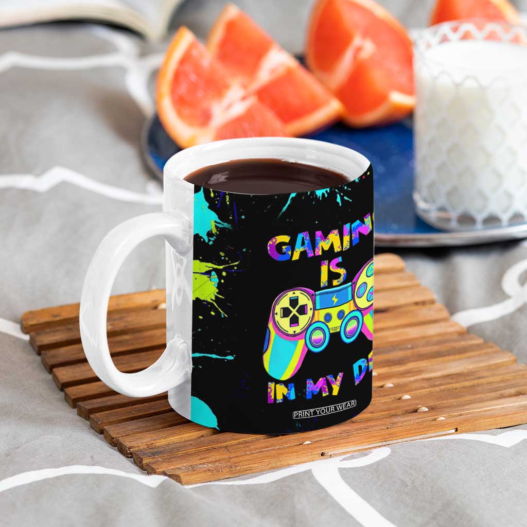 Gaming Gifts Coffee Mug Gamer Video Game Controller Colorful Graffiti Skeleton TB10 Print Your Wear