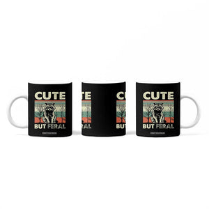 Funny Racoon Coffee Mug Retro Trash Panda Cute But Feral TB10 Print Your Wear