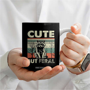 Funny Racoon Coffee Mug Retro Trash Panda Cute But Feral TB10 Print Your Wear