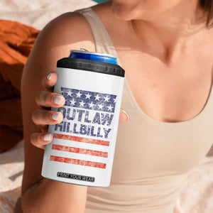 Trump Vance 2024 Election 4 in 1 Can Cooler Tumbler Outlaw Hillbilly 45 47 US Flag Vintage TB10 Print Your Wear