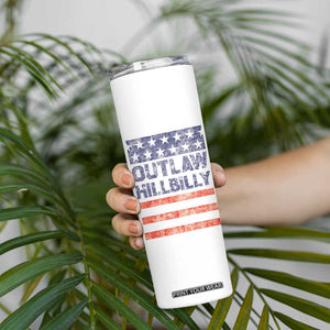 Trump Vance 2024 Election Skinny Tumbler Outlaw Hillbilly 45 47 US Flag Vintage TB10 Print Your Wear