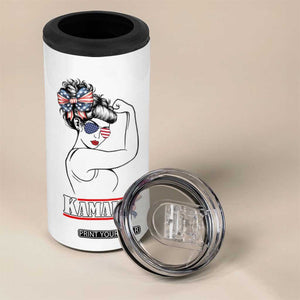 Harris 2024 4 in 1 Can Cooler Tumbler Ladies Voting Kamala Presidential Election TB10 Print Your Wear