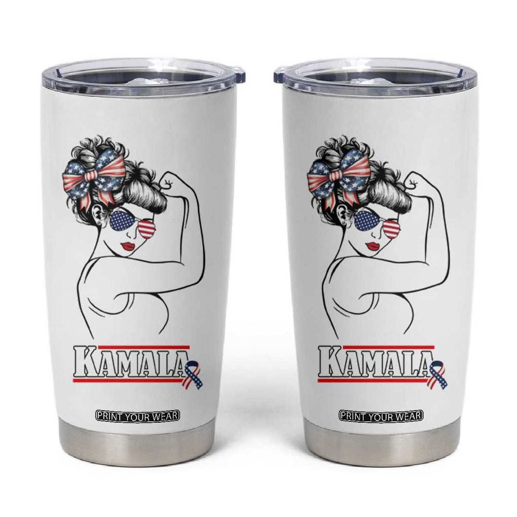 Harris 2024 Tumbler Cup Ladies Voting Kamala Presidential Election TB10 White Print Your Wear