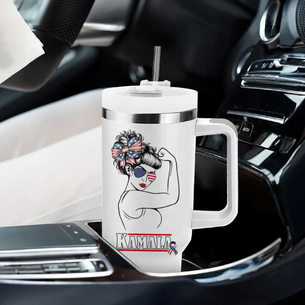 Harris 2024 Tumbler With Handle Ladies Voting Kamala Presidential Election TB10 Print Your Wear