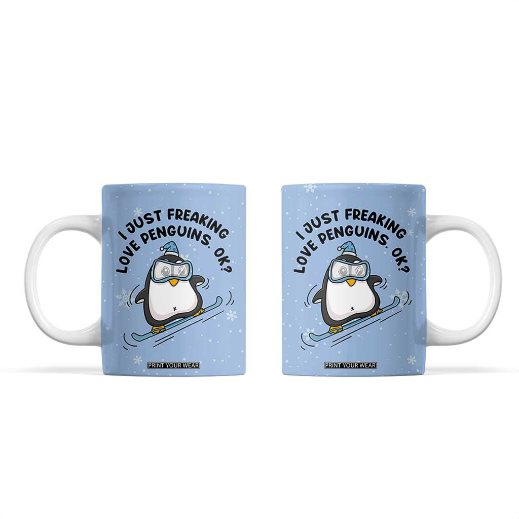 Penguin Gifts Coffee Mug Gift For Girls Friends Teacher Girlfriend Who Loves Penguins TB10 Blue Print Your Wear