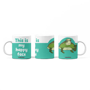 Funny Resting Face Coffee Mug This Is My Happy Face Sea Turtle Gifts TB10 Print Your Wear
