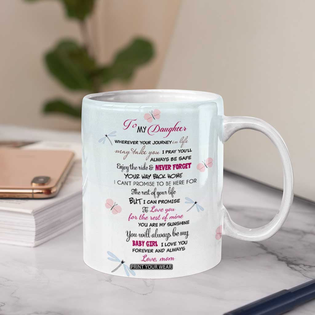 Daughter Gift From Mom Coffee Mug Valentines Day Gifts For Daughters TB10 Print Your Wear