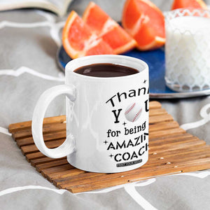 Baseball Coach Gifts Coffee Mug Thank You Coaches Appreciation Retirement Gift TB10 Print Your Wear
