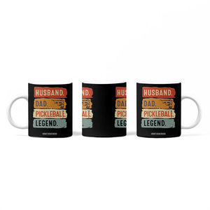 Husband Dad Pickleball Legend Coffee Mug Retro Pickleball Gift for Him Fathers Day TB10 Print Your Wear