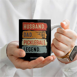Husband Dad Pickleball Legend Coffee Mug Retro Pickleball Gift for Him Fathers Day TB10 Print Your Wear