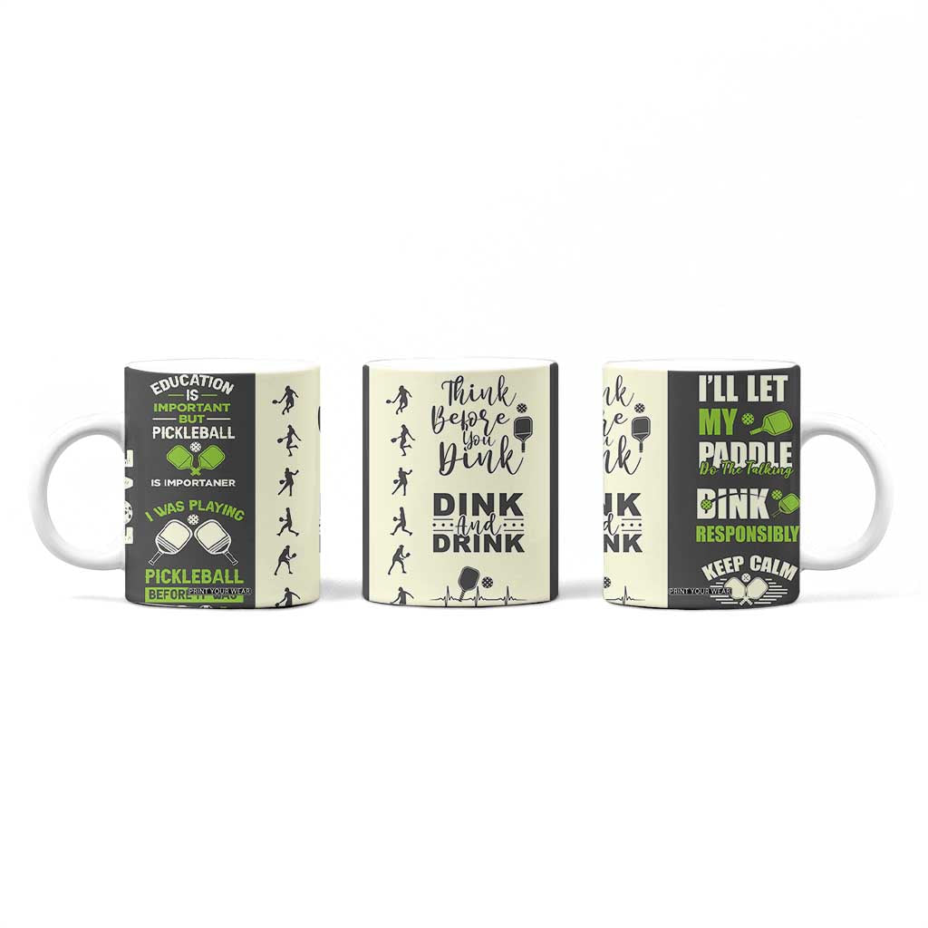 Pickleball Coffee Mug Gift for Pickle Ball Lovers Pickleballs Coach Player TB10 Print Your Wear