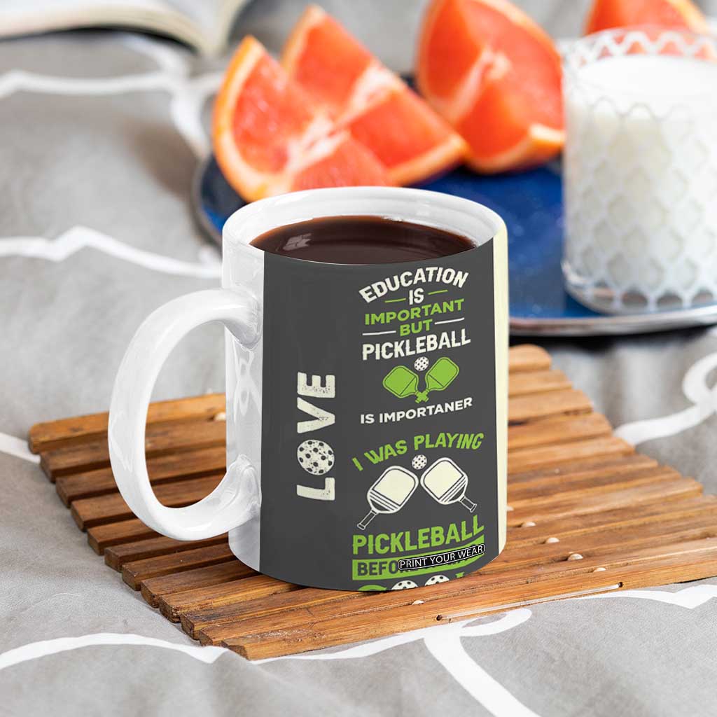 Pickleball Coffee Mug Gift for Pickle Ball Lovers Pickleballs Coach Player TB10 Print Your Wear