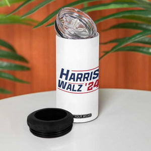 Harris Walz 2024 4 in 1 Can Cooler Tumbler Kamala Presidential Election TB10 Print Your Wear