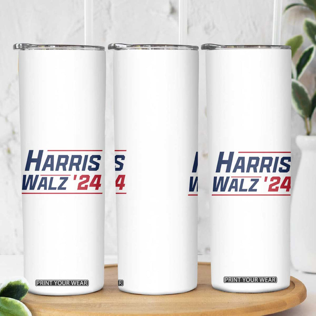 Harris Walz 2024 Skinny Tumbler Kamala Presidential Election TB10 Print Your Wear