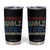 Harris Walz Waltz 2024 Tumbler Cup Kamala Presidential Election Retro Stripe TB10 Black Print Your Wear