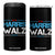 Harris Walz Waltz 2024 4 in 1 Can Cooler Tumbler Kamala Presidential Election TB10 One Size: 16 oz Black Print Your Wear