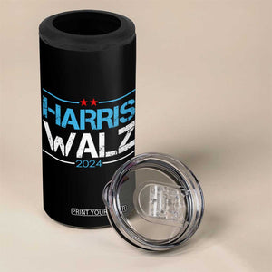 Harris Walz Waltz 2024 4 in 1 Can Cooler Tumbler Kamala Presidential Election TB10 Print Your Wear