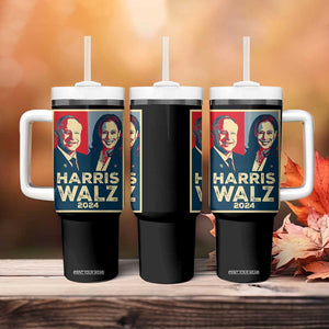 Harris Walz Waltz 2024 Tumbler With Handle Kamala Presidential Election TB10 Print Your Wear