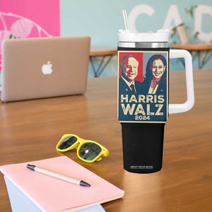 Harris Walz Waltz 2024 Tumbler With Handle Kamala Presidential Election TB10 Print Your Wear