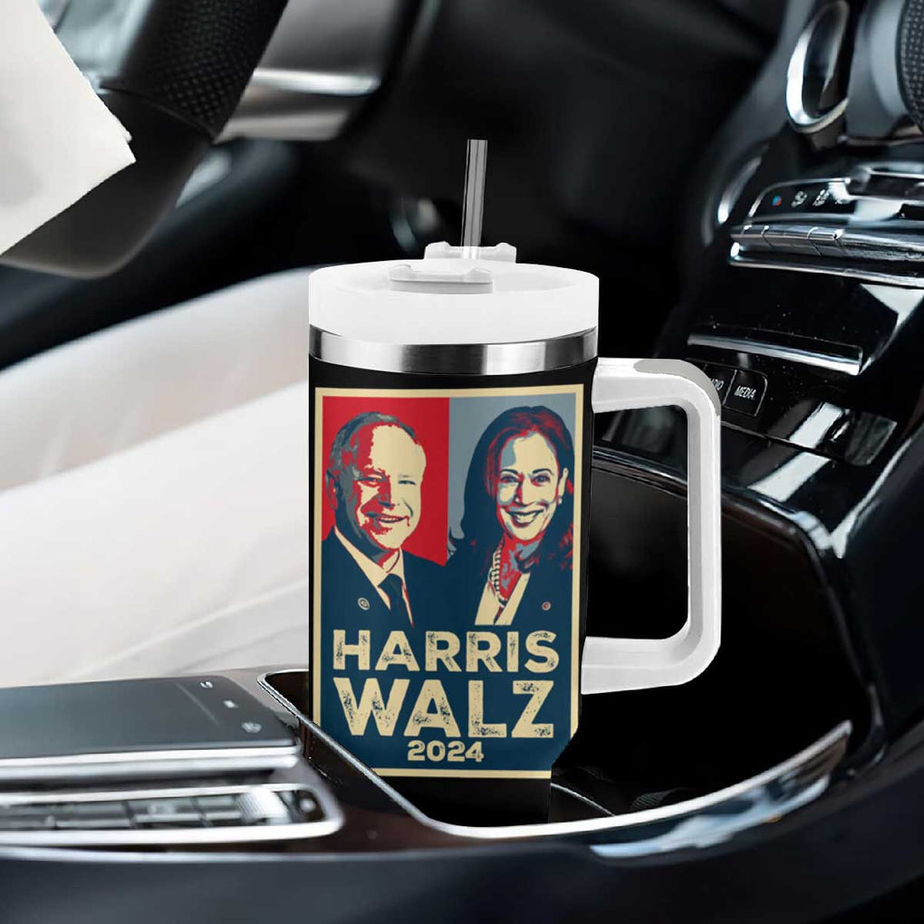 Harris Walz Waltz 2024 Tumbler With Handle Kamala Presidential Election TB10 Print Your Wear