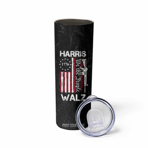 Harris Walz Waltz 2024 Skinny Tumbler US Flag Gun Democratic Madam President 4th Of July TB10 Print Your Wear