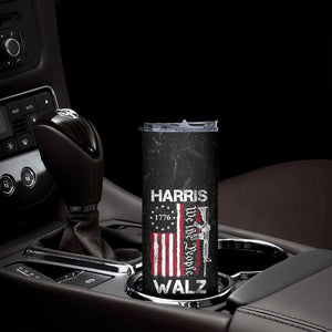 Harris Walz Waltz 2024 Skinny Tumbler US Flag Gun Democratic Madam President 4th Of July TB10 Print Your Wear