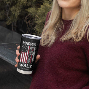 Harris Walz Waltz 2024 Tumbler Cup US Flag Gun Democratic Madam President 4th Of July TB10 Print Your Wear