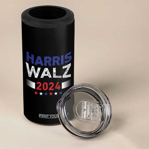 Harris Walz 2024 Election 4 in 1 Can Cooler Tumbler Tim Walzt Kamala Madam President TB10 Print Your Wear