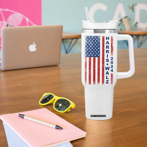 Harris Walz Waltz 2024 Tumbler With Handle USA Flag American Election TB10 Print Your Wear