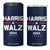 Harris Walz 2024 4 in 1 Can Cooler Tumbler Kamala Tim Walzt Presidential Election TB10 One Size: 16 oz Navy Print Your Wear