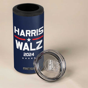 Harris Walz 2024 4 in 1 Can Cooler Tumbler Kamala Tim Walzt Presidential Election TB10 Print Your Wear