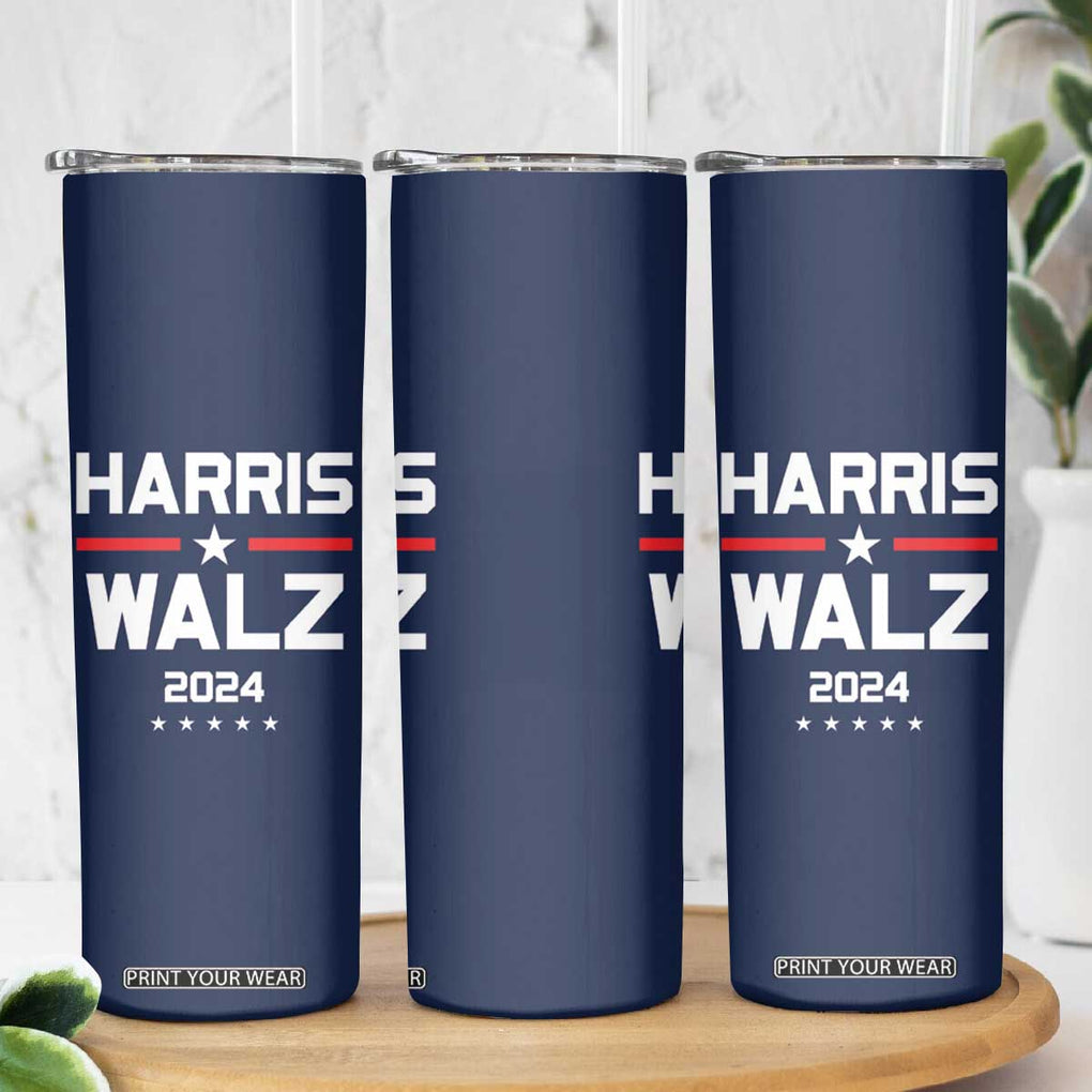 Harris Walz 2024 Skinny Tumbler Kamala Tim Walzt Presidential Election TB10 Print Your Wear